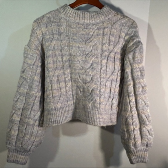 L*Space Ojai Pullover Sweater Cable Chunky Knit Cropped Multicolor Size S - NWT - Picture 9 of 16